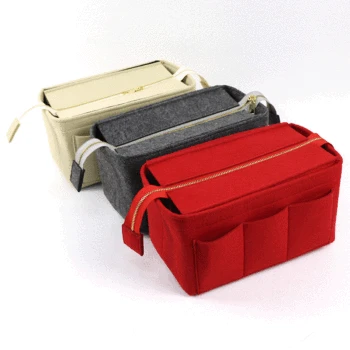 New Multifunction High Capacity Felt Insert Bag with Zipper Women Cosmetic Bags Travel Clothes Storage Bag Portable Handbag
New Multifunction High Capacity Felt Insert Bag with Zipper Women Cosmetic Bags Travel Clothes Storage Bag Portable Handbag