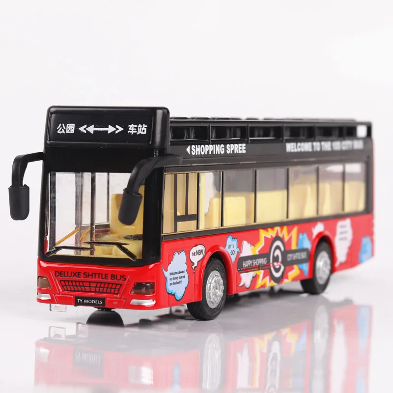 1:36 double decker open-air bus bus alloy car model simulation music light pull back car decoration gift children's toy car
1:36 double decker open-air bus bus alloy car model simulation music light pull back car decoration gift children's toy car