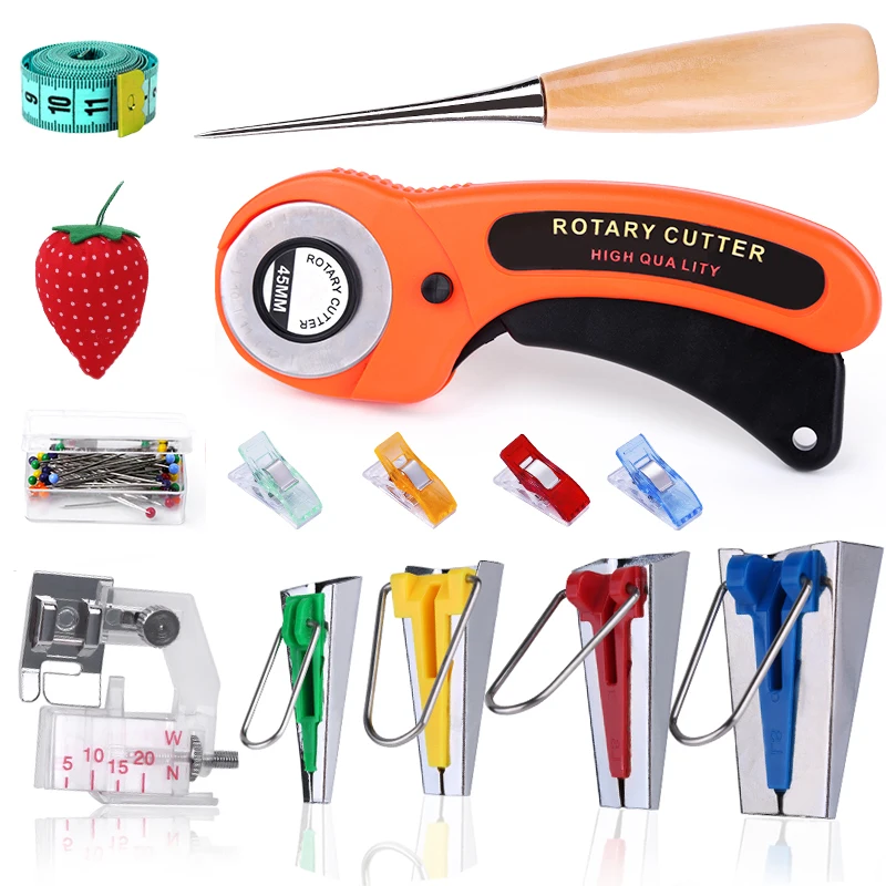 LMDZ Fabric Bias Bindin Tape Maker Kit Binder Foot Wooden Awl Clips Pins For Patchwork Sewing Electric Machine Accessories
LMDZ Fabric Bias Bindin Tape Maker Kit Binder Foot Wooden Awl Clips Pins For Patchwork Sewing Electric Machine Accessories
