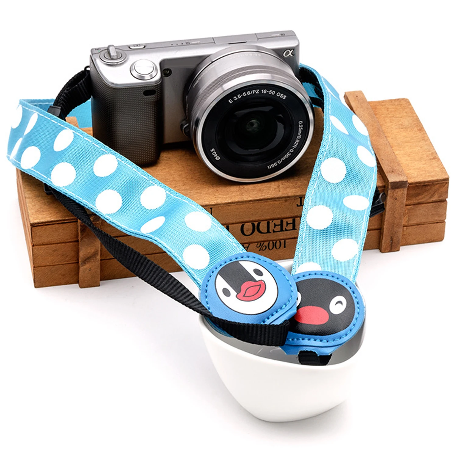 Besegad Универсальный милый мультяшный ремешок для камеры на плечо Canon Nikon Sony Fujifilm