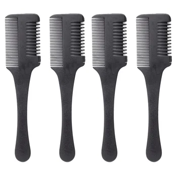 4pcs Haircut Comb Double Edge Hair Razor Trimmer Blades Thinning Comb Styling Comb for Salon
4pcs Haircut Comb Double Edge Hair Razor Trimmer Blades Thinning Comb Styling Comb for Salon