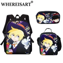 WHEREISART 3pcs/Set Anime Mob Psycho 100 Backpack School Bag For Teenager Reigen Arataka Pattern Lunch Package Kids Pencil Case
WHEREISART 3pcs/Set Anime Mob Psycho 100 Backpack School Bag For Teenager Reigen Arataka Pattern Lunch Package Kids Pencil Case