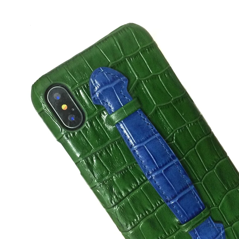 Чехол из натуральной кожи с ремешком для iPhone X XS Max XR 7 8 Plus|Бамперы| |