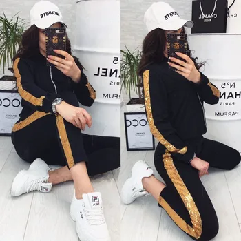 Spring Autumn Women Tracksuit Solid Color Casual Sweat Suits Women 2 Piece Sets Elastic Waist Slim Trousers Sports Suit Women
Spring Autumn Women Tracksuit Solid Color Casual Sweat Suits Women 2 Piece Sets Elastic Waist Slim Trousers Sports Suit Women