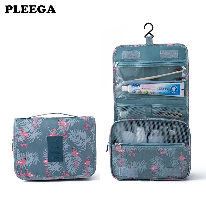 Фото PLEEGA High quality Make up bag Hanging Cosmetic Bags Waterproof Large Travel Beauty Bag Personal Hygiene Organizer | Багаж и сумки
