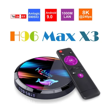 H96 MAX X3 Android 9.0 Smart TV Box 4GB 128GB Amlogic S905X3 2.4G/5G Wifi BT4.0 1000M 8K Media Google Play Andorid Box PK H96MAX
H96 MAX X3 Android 9.0 Smart TV Box 4GB 128GB Amlogic S905X3 2.4G/5G Wifi BT4.0 1000M 8K Media Google Play Andorid Box PK H96MAX