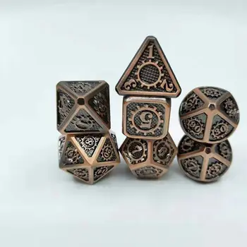 New Design Metal Dice 7pcs with Pouch For RPG Board Games Party Role Play Game Dice Supplies
New Design Metal Dice 7pcs with Pouch For RPG Board Games Party Role Play Game Dice Supplies
