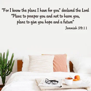 1PC Non-toxic Peel and Stick DIY Removable Vinyl Jeremiah 29:11 Wallpaper Wall Sticker Wall Decals
1PC Non-toxic Peel and Stick DIY Removable Vinyl Jeremiah 29:11 Wallpaper Wall Sticker Wall Decals