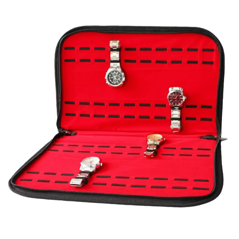 20 Slots/Grids Leather Watch Case with Zipper Velvet Wristwatch Display Storage Box Tray Travel Jewelry Packing Storage
20 Slots/Grids Leather Watch Case with Zipper Velvet Wristwatch Display Storage Box Tray Travel Jewelry Packing Storage