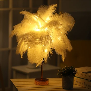 Feather Table Lamp USB Rechargerable Tree Shape LED Lights Decorative Flashing Lamp 4.5V Night Light Lamps For Bedroom
Feather Table Lamp USB Rechargerable Tree Shape LED Lights Decorative Flashing Lamp 4.5V Night Light Lamps For Bedroom