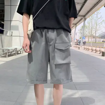 2020 Summer New Youth Popular Solid Color Men's Five-point Trousers Fashion Casual Wild Big Pocket Shorts Black / Grey
2020 Summer New Youth Popular Solid Color Men's Five-point Trousers Fashion Casual Wild Big Pocket Shorts Black / Grey