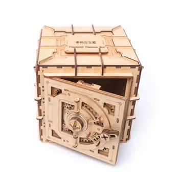 3D Puzzles Wooden Password Treasure Box Mechanical Puzzle DIY Assembled Model P31B
3D Puzzles Wooden Password Treasure Box Mechanical Puzzle DIY Assembled Model P31B