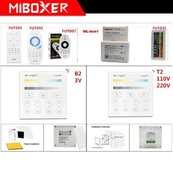 Miboxer FUT035 led strip Light Controller B2/T2 2.4G 4-Zone Brightness Smart Panel Remote WL-Box1 2.4GHz Gateway
Miboxer FUT035 led strip Light Controller B2/T2 2.4G 4-Zone Brightness Smart Panel Remote WL-Box1 2.4GHz Gateway