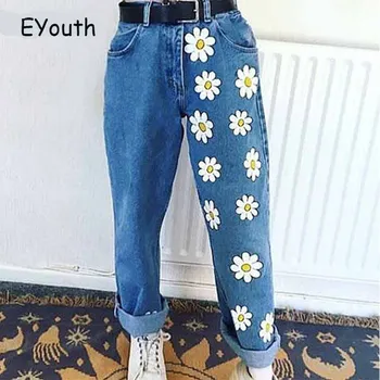 High Street High Waist Jeans Female Summer Women‘s Jeans Trousers Girls Denim Chic Fashion Flower Print Jeans Pants for Women
High Street High Waist Jeans Female Summer Women‘s Jeans Trousers Girls Denim Chic Fashion Flower Print Jeans Pants for Women