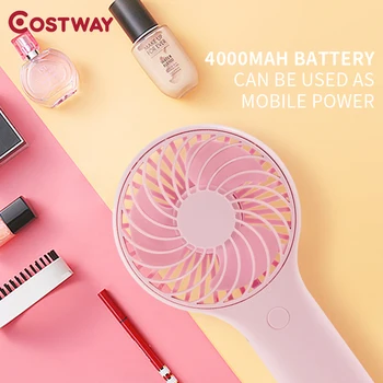 Costway Dual Large Battery Portable Mini Fan USB Rechargeable 3 Speed Adjustable Handheld Fan Silent Small Desktop Ventilador
Costway Dual Large Battery Portable Mini Fan USB Rechargeable 3 Speed Adjustable Handheld Fan Silent Small Desktop Ventilador