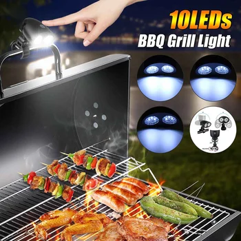 Adjustable Barbecue Grill LED Light Outdoor BBQ Grill Lamp Camping Lights 10LEDs Handle Mount Clip Lamp Heat Resistance
Adjustable Barbecue Grill LED Light Outdoor BBQ Grill Lamp Camping Lights 10LEDs Handle Mount Clip Lamp Heat Resistance