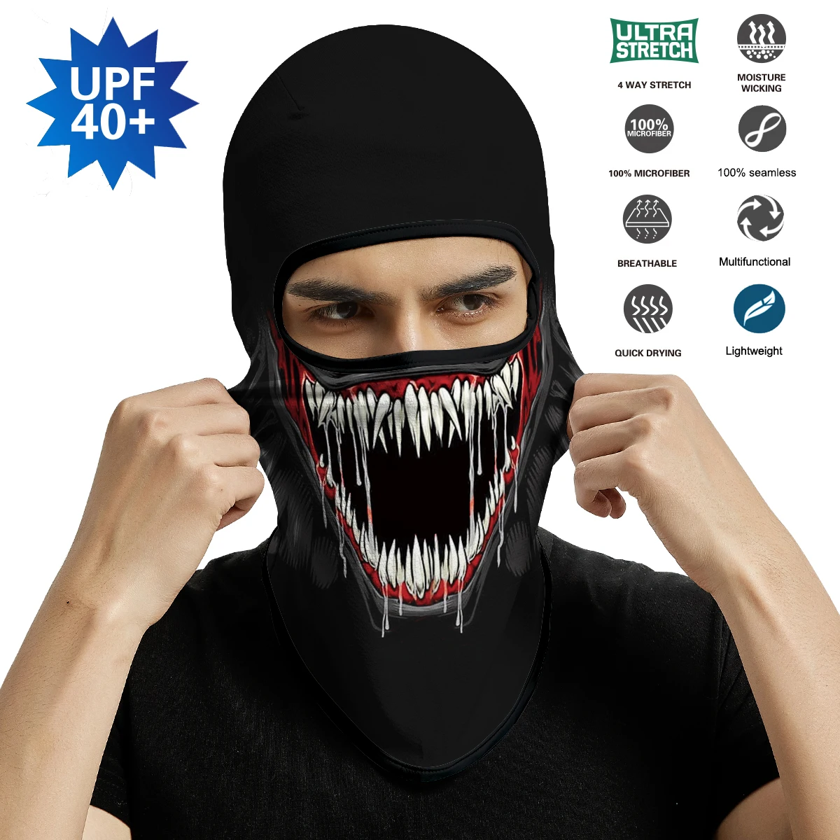 Фото Балаклава Venom бандана шарфы защитная маска для лица тонкая дышащая охотничья