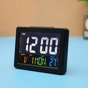 Home Alarm Gift Calendar Temperature Electronic Desktop Clock Multifunction Large Led LCD Display Digital
Home Alarm Gift Calendar Temperature Electronic Desktop Clock Multifunction Large Led LCD Display Digital