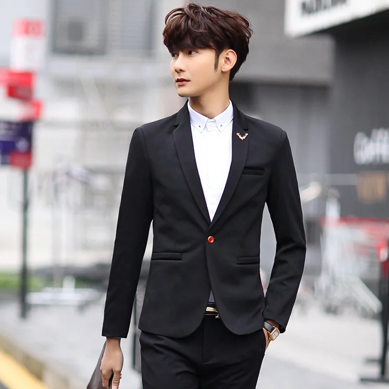 2019 Spring And Autumn New Style Men Knitted Leisure Suit No Ironing Men's Fashion Slim Fit Small Suit 
2019 Spring And Autumn New Style Men Knitted Leisure Suit No Ironing Men's Fashion Slim Fit Small Suit