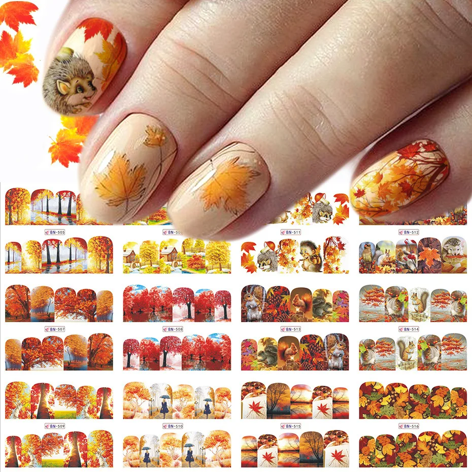 1P Watermark Autumn Leaf Nail Decal Autumn Orange Maple Leaf Nail Art Sticker DIY Manicure Slider Ornament
1P Watermark Autumn Leaf Nail Decal Autumn Orange Maple Leaf Nail Art Sticker DIY Manicure Slider Ornament