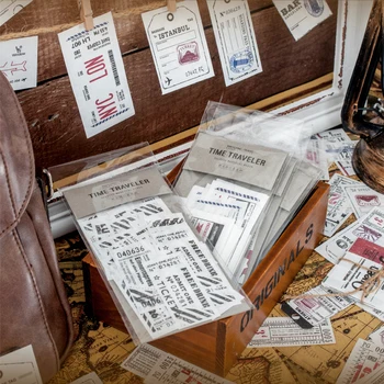 30 X Retro Old Time Traveler Tickets Pattern Tag Memo Pad N Times Sticky Notes Escolar Papelaria School Supply Bookmark Label
30 X Retro Old Time Traveler Tickets Pattern Tag Memo Pad N Times Sticky Notes Escolar Papelaria School Supply Bookmark Label