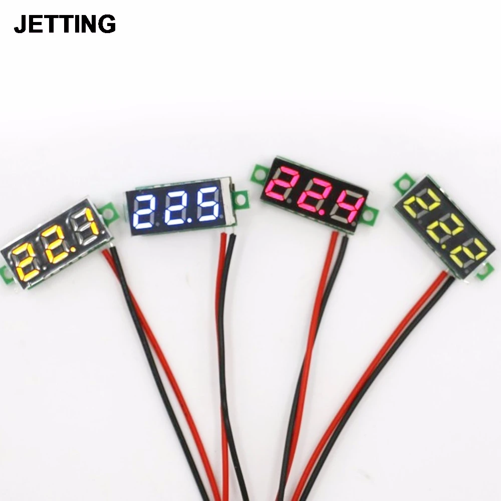 1PCS Mini DC Two Wires Digital Voltmeter Blue LED Display 2.5-30V Voltage Meter voltage detector 5 colors
1PCS Mini DC Two Wires Digital Voltmeter Blue LED Display 2.5-30V Voltage Meter voltage detector 5 colors