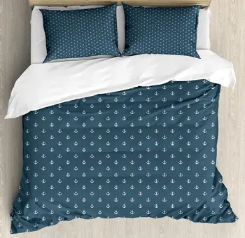 Navy Blue Duvet Cover Set Nautical Classical Pattern with White Little Anchor Icons Sea Travel Cruise Bedding Set Bluegrey White
Navy Blue Duvet Cover Set Nautical Classical Pattern with White Little Anchor Icons Sea Travel Cruise Bedding Set Bluegrey White