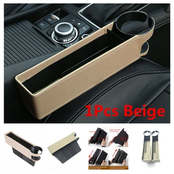 Universal Left / Right Car Seat Catcher Gap Filler Storage Box Cup Auto Drink Holder Coin Collector Pockets Organizers Tidying
Universal Left / Right Car Seat Catcher Gap Filler Storage Box Cup Auto Drink Holder Coin Collector Pockets Organizers Tidying