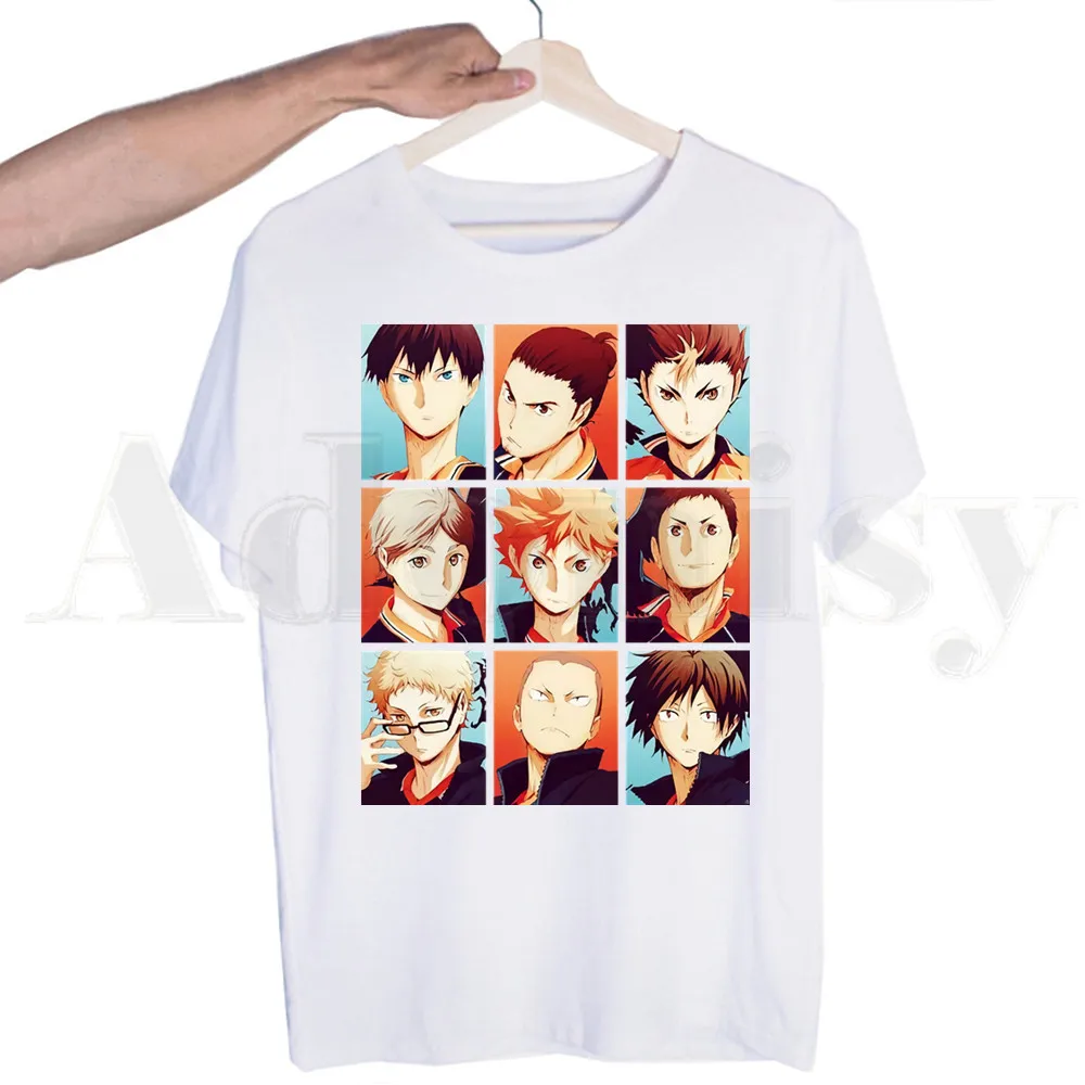 Футболка Haikyuu Kageyama Tobio Karasuno Fly для мужчин и женщин тенниска с короткими рукавами в