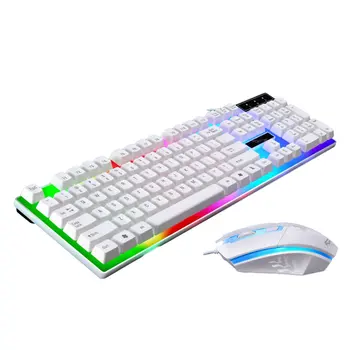 Lightweight Wired Keyboard and Mouse Set Led Optical Backlight Mouse Low Latency Game Customization
Lightweight Wired Keyboard and Mouse Set Led Optical Backlight Mouse Low Latency Game Customization