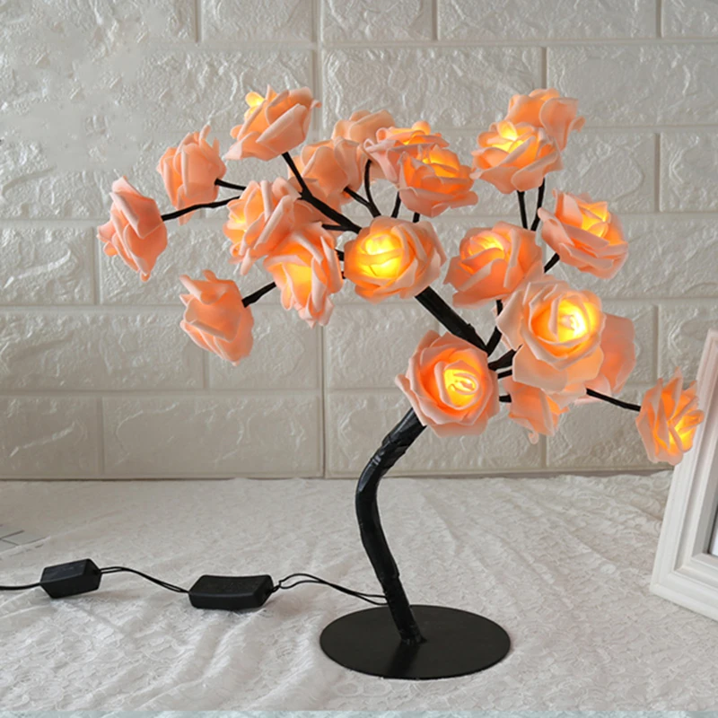 Rose Shaped Table Lamp Flower Rose Tree Decorative Light for Living Room Bedroom
Rose Shaped Table Lamp Flower Rose Tree Decorative Light for Living Room Bedroom