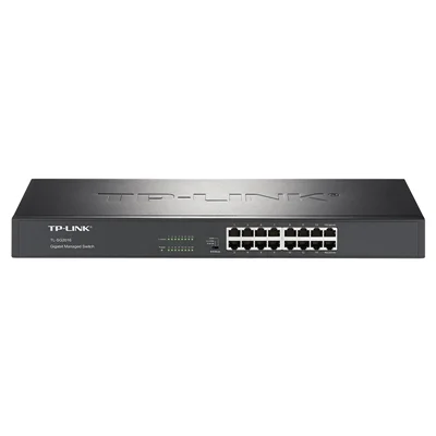 

TP-LINK Full Gigabit Cloud Management Switch TL-SG2016 16*10/100/1000Base-T RJ45 ports APP Web 802.1Q VLAN QoS bandwidth control