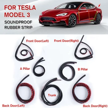 7PCS Door Seal Kit Soundproof Wind Noise Reduction Car Door Trim Moulding Rubber Weatherstrip Seal Strip for Tesla Model 3 Noise 
7PCS Door Seal Kit Soundproof Wind Noise Reduction Car Door Trim Moulding Rubber Weatherstrip Seal Strip for Tesla Model 3 Noise