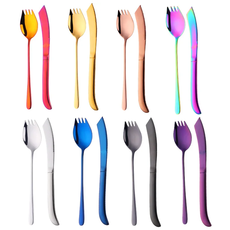 Newest Dinnerware Set 8 Color 18/8 Stainless Steel Black Rainbow Cutlery Set Gold Fork S poon Knives Kitchen Food Christmas Gift
Newest Dinnerware Set 8 Color 18/8 Stainless Steel Black Rainbow Cutlery Set Gold Fork S poon Knives Kitchen Food Christmas Gift
