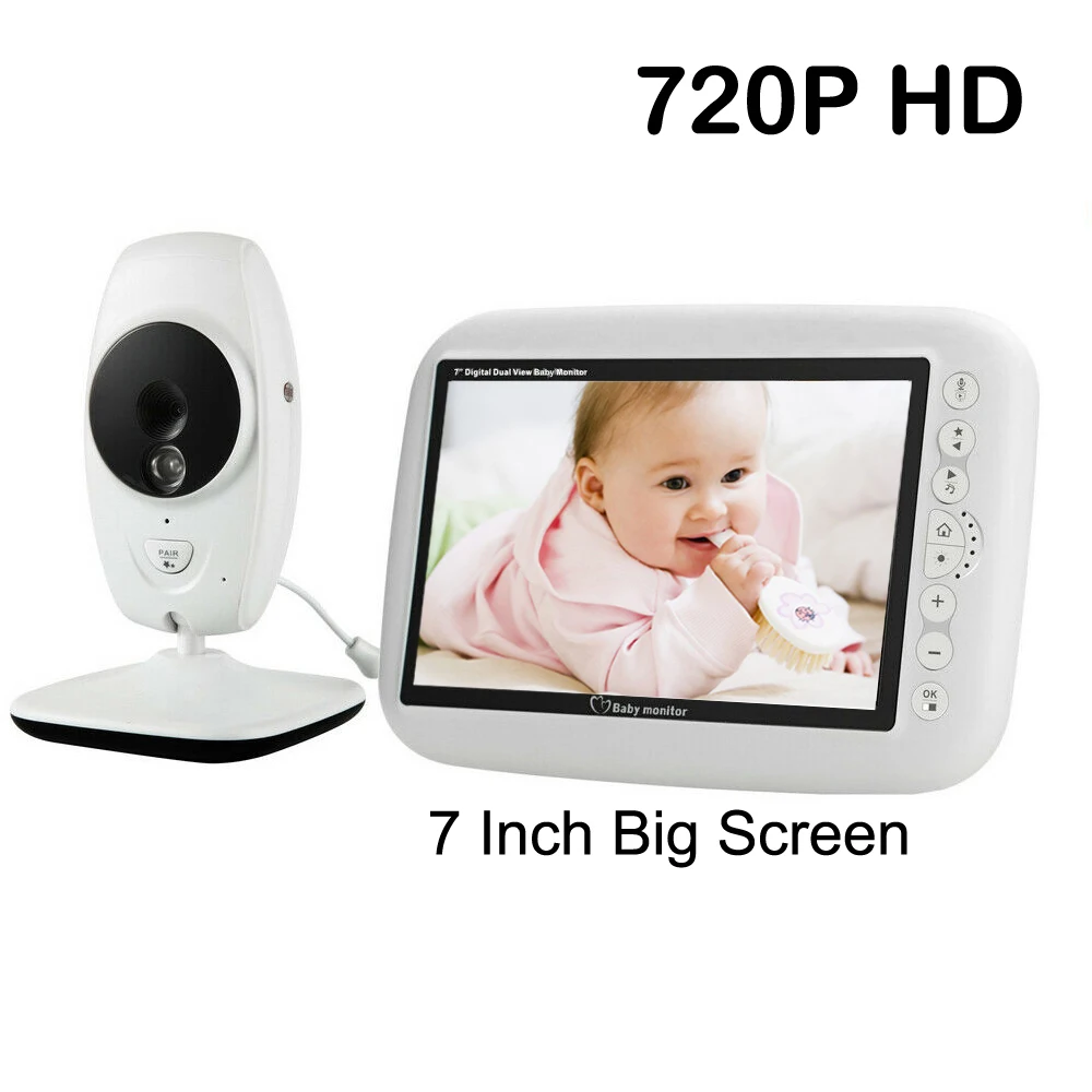 7 Inch Baby Monitor Camera 720P HD LCD Screen Wireless Nanny Video Intercom IR Night Vision Temperature Monitoring 4 Lullaby
7 Inch Baby Monitor Camera 720P HD LCD Screen Wireless Nanny Video Intercom IR Night Vision Temperature Monitoring 4 Lullaby