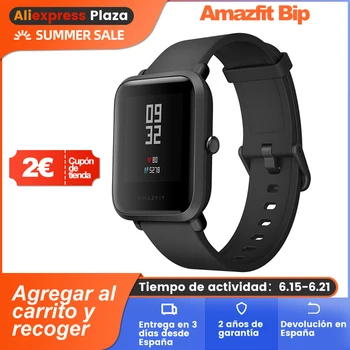Amazfit Bip Smart Watch Global Version 45-Day Battery Life IPX 68 Heart Rate Monitor GPS+GLONASS Position
Amazfit Bip Smart Watch Global Version 45-Day Battery Life IPX 68 Heart Rate Monitor GPS+GLONASS Position