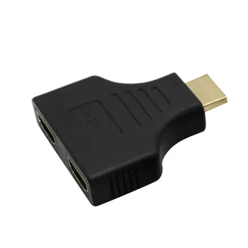 

1080P HDMI Ports Male to 2 Female 1 In 2 Out Splitter Adapter Converter For TV 2019 Dropshipping