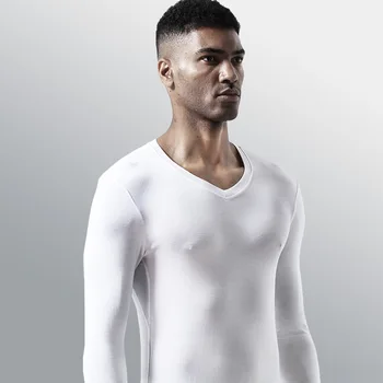 Autumn and winter men's single piece autumn clothes wearing ice mesh hole perspiration warm shirt V-neck long-sleeved shirt whol
Autumn and winter men's single piece autumn clothes wearing ice mesh hole perspiration warm shirt V-neck long-sleeved shirt whol