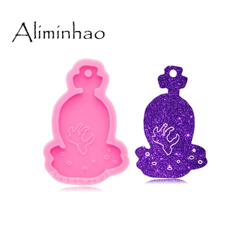DY0742 Super Glossy Halloween Tombstone Resin Silicone Mold DIY Epoxy Keychain Mould Decoration
DY0742 Super Glossy Halloween Tombstone Resin Silicone Mold DIY Epoxy Keychain Mould Decoration