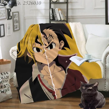 Throw blanket The Seven Deadly Sins 3D Velvet Plush Blanket Bedspread For Kids Girls Sherpa Blanket Couch Quilt Cover Travel 06 
Throw blanket The Seven Deadly Sins 3D Velvet Plush Blanket Bedspread For Kids Girls Sherpa Blanket Couch Quilt Cover Travel 06