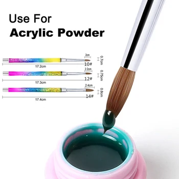 1Pc 10/12/14 Nail Art Brush Tools Liquid Glitter Handle Acrylic UV Gel Carving Glitter Pen Manicure Powder Pedicure Nail Brush
1Pc 10/12/14 Nail Art Brush Tools Liquid Glitter Handle Acrylic UV Gel Carving Glitter Pen Manicure Powder Pedicure Nail Brush