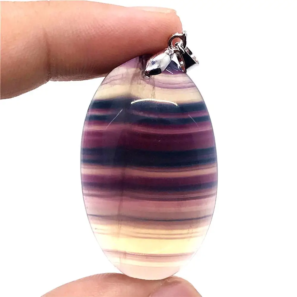 Natural Colorful Fluorite Pendant For Woman Man Clear Crystal 44x29x15mm Egg Shape Beads Rainbow Gemstone Fashion Jewelry AAAAA
Natural Colorful Fluorite Pendant For Woman Man Clear Crystal 44x29x15mm Egg Shape Beads Rainbow Gemstone Fashion Jewelry AAAAA