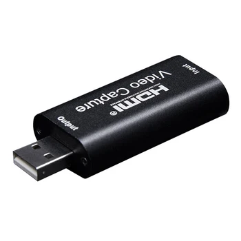 Mini Video Capture Card USB 2.0 HDMI Video Grabber Record Box fr PS4 Game DVD Camcorder HD Camera Recording Live Streaming
Mini Video Capture Card USB 2.0 HDMI Video Grabber Record Box fr PS4 Game DVD Camcorder HD Camera Recording Live Streaming