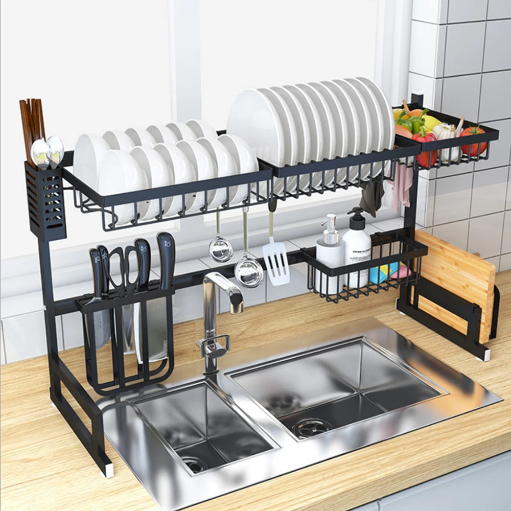 Sink Rack Dish Rack Stainless Steel Sink Drain Rack Drying Storage Holder 2 Layer Kitchen Dish Shelf Kitchen Organizer
Sink Rack Dish Rack Stainless Steel Sink Drain Rack Drying Storage Holder 2 Layer Kitchen Dish Shelf Kitchen Organizer