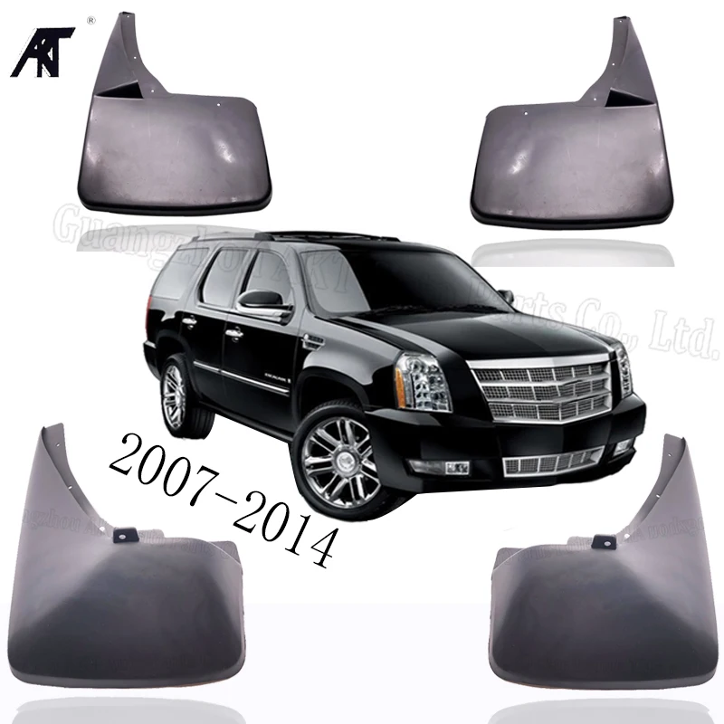 

Mud Flap Car Mud Flaps For Cadillac Escalade 2007-2014 GMT900 Mudguards Fender 2008 2009 2010 2011 2012 Mudflaps Splash Guards