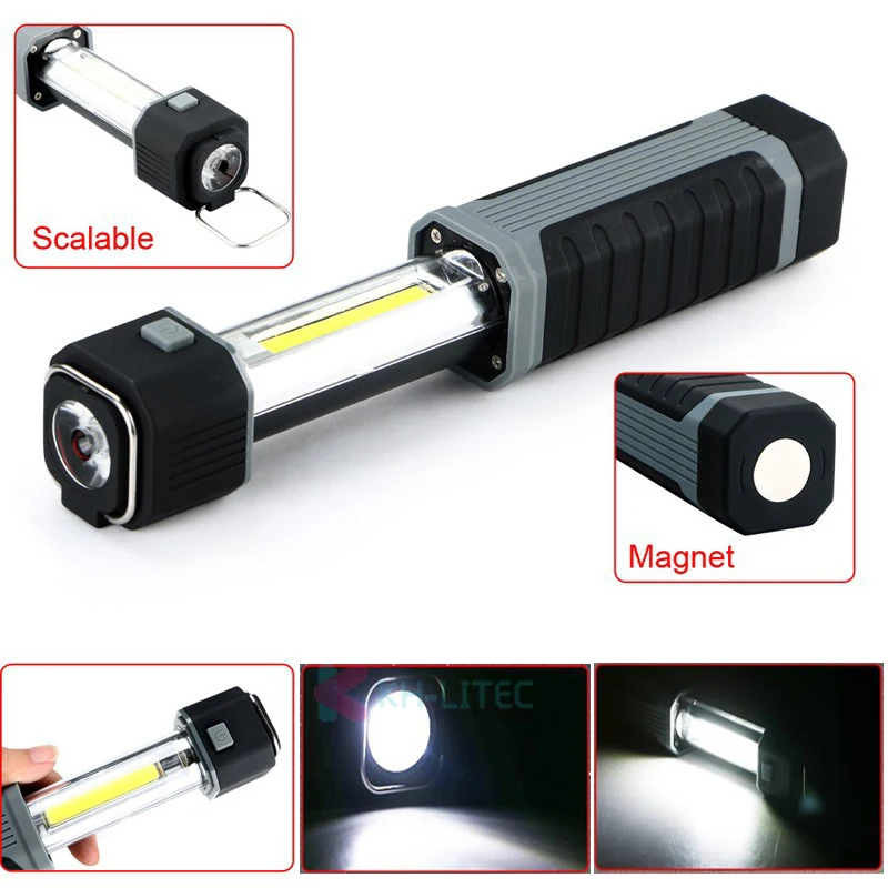 Flashlights 2in1 3W COB LED Stretchable Flashlight Torch work lamp with Strong Magnet For light hunting Fishing Camping Lamp
Flashlights 2in1 3W COB LED Stretchable Flashlight Torch work lamp with Strong Magnet For light hunting Fishing Camping Lamp