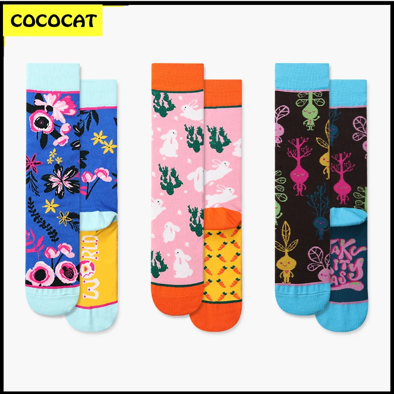 COCOCAT New Crew Creative Designer Cartoon Rabbit Cat Pattern Cotton Funny Colorful Happy Socks Gift Men and Women 3pairs / Pack
COCOCAT New Crew Creative Designer Cartoon Rabbit Cat Pattern Cotton Funny Colorful Happy Socks Gift Men and Women 3pairs / Pack