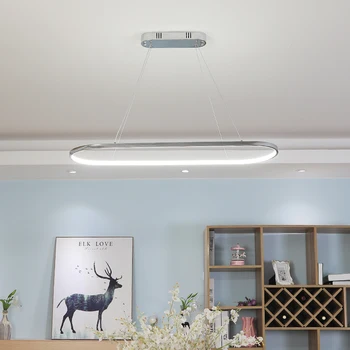 New Modern Led Chandelier For Dining Room Bar Kitchen Room Oval Shape Chandelier Lighting Chrome plating Fixtures lamparas colga 
New Modern Led Chandelier For Dining Room Bar Kitchen Room Oval Shape Chandelier Lighting Chrome plating Fixtures lamparas colga