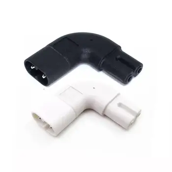 Right Angled IEC 320 C7 Female To C8 Male 2-Pin AC Power Plug Converter Adapter White/Black
Right Angled IEC 320 C7 Female To C8 Male 2-Pin AC Power Plug Converter Adapter White/Black