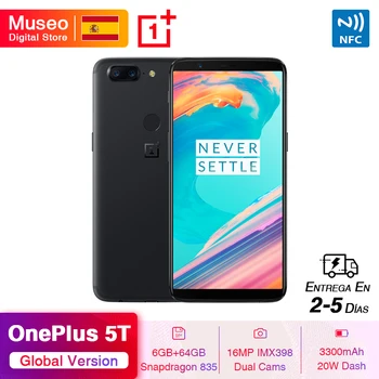 Global ROM OnePlus 5T 5 T 6GB 64GB Snapdragon 835 Octa Core 6.01" 2160x1080P FHD 18:9 20MP Fingerprint SmartPhone 
Global ROM OnePlus 5T 5 T 6GB 64GB Snapdragon 835 Octa Core 6.01" 2160x1080P FHD 18:9 20MP Fingerprint SmartPhone